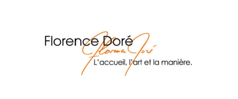 Le logo de l'entreprise d'hôtesse Florence Doré