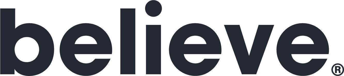 Le logo de la société Believe